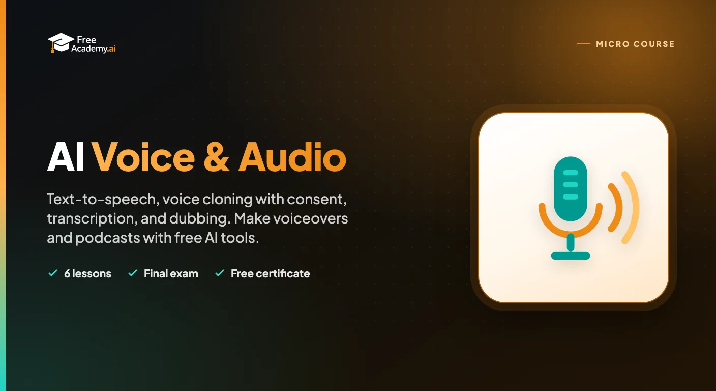 AI Voice & Audio: Text-to-Speech, Voice Cloning, and Transcription