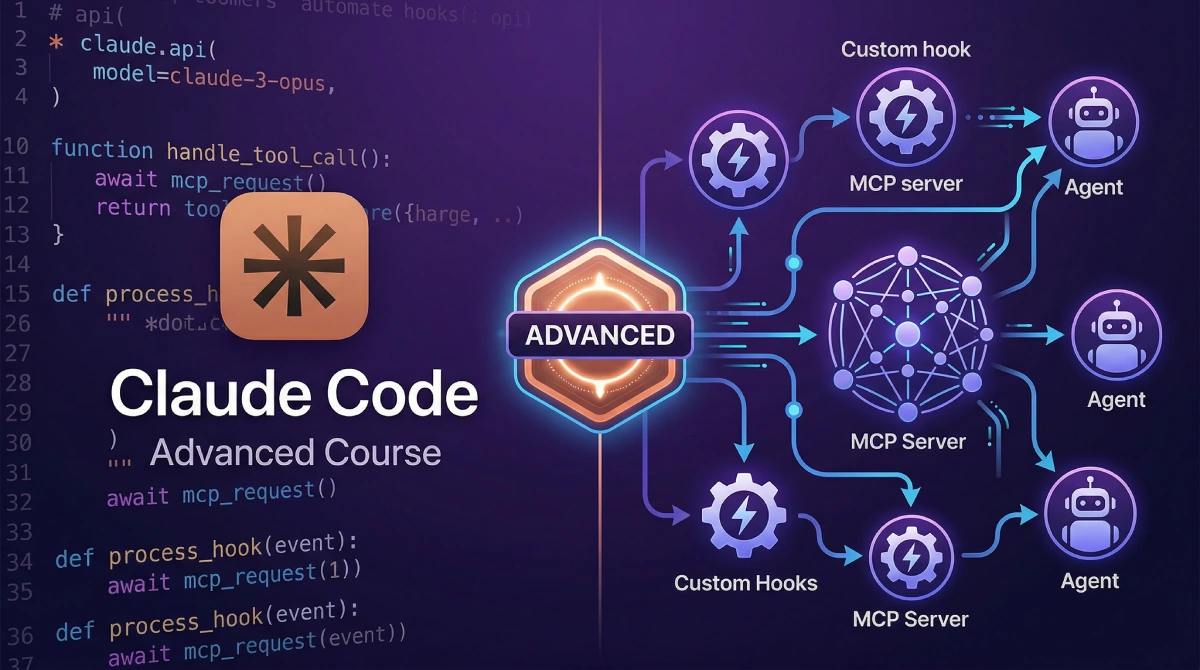 Claude Code Advanced: Agents, Hooks, MCP Servers & Automation